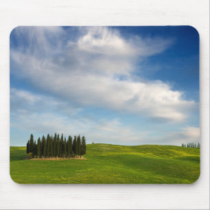 Tapis De Souris Arbres de Cypress dans le mousepad de la Toscane