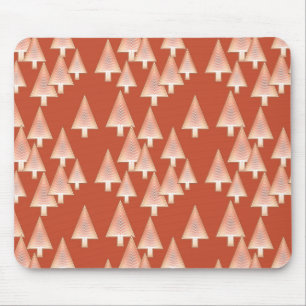 Tapis De Souris Arbres de Noël métalliques modernes - cuivre et ro