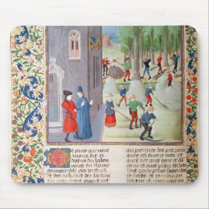 Tapis De Souris Arbres et moisson de coupe