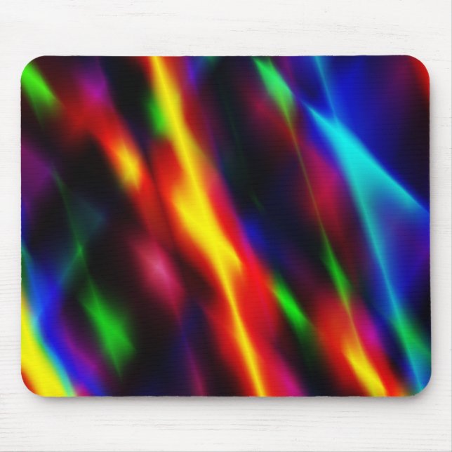 Tapis De Souris Arc-en-ciel Abstrait (Devant)