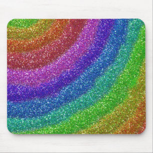 Tapis De Souris Arc-en-ciel de parties scintillantes
