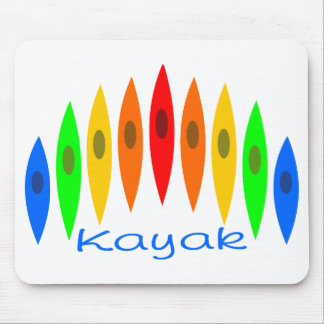 Tapis De Souris Arc-en-ciel des kayaks