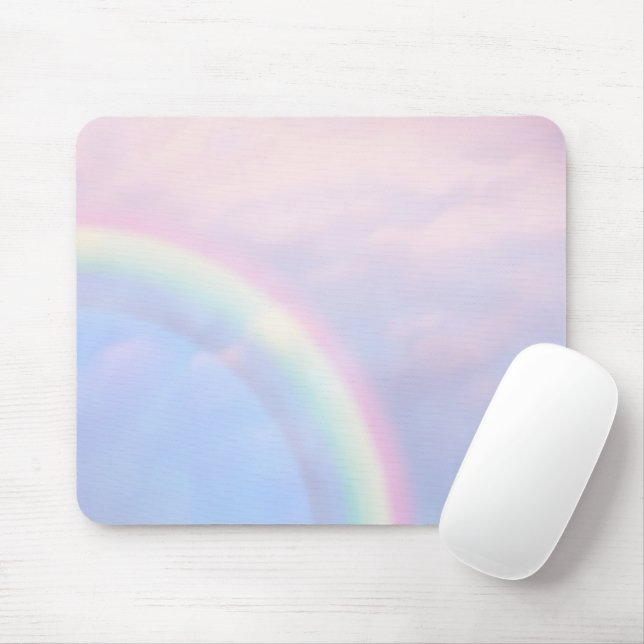 Tapis De Souris Arc en ciel d'espoir - pastel, (Avec souris)