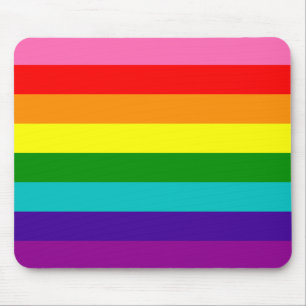 Tapis De Souris Arc en ciel drapeau gay LGBT Mousepad