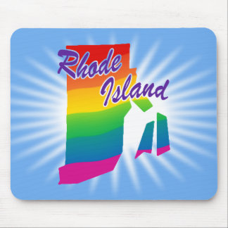 Tapis De Souris Arc-en-ciel État de Rhode Island