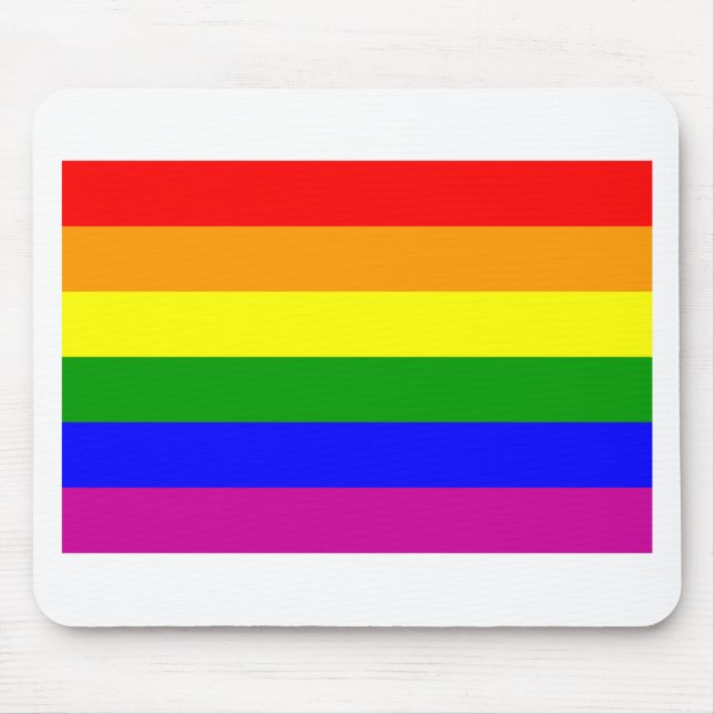 Tapis De Souris Arc-en-ciel gay pride (Devant)