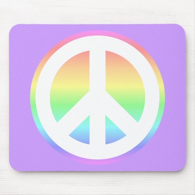Tapis De Souris Arc-en-ciel pastel (Devant)