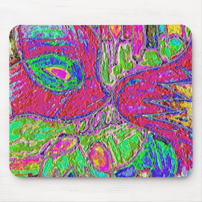 Tapis De Souris Arc en ciel Sherbet Fossé Mousepad (Devant)
