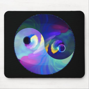 Tapis De Souris Arc-en-ciel Taijitu Yin Yang