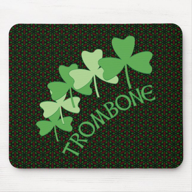 Tapis De Souris Arc Shamrock de Trombone (Devant)