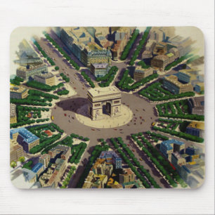 Tapis De Souris Arc vintage de Triomphe Paris