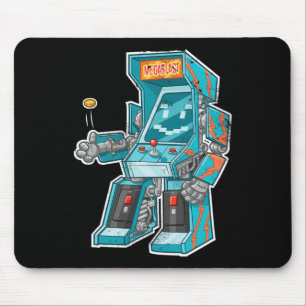 Tapis De Souris Arcade Bot - Armoire De Jeu Vidéo Avec Joystick En