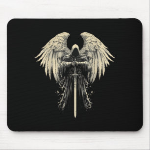 Tapis De Souris Archange Gabriel Ange Chrétien Guerrier Catholique