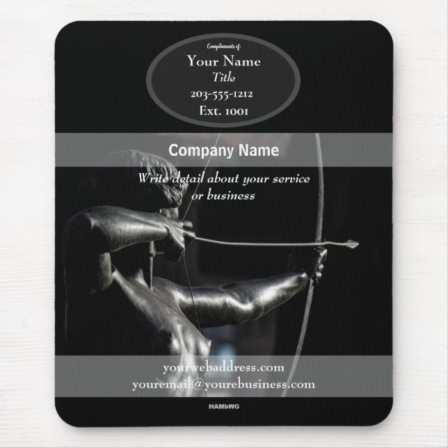 Tapis De Souris Archer à mousepad promotionnel - Pad à souris HAMb (Devant)