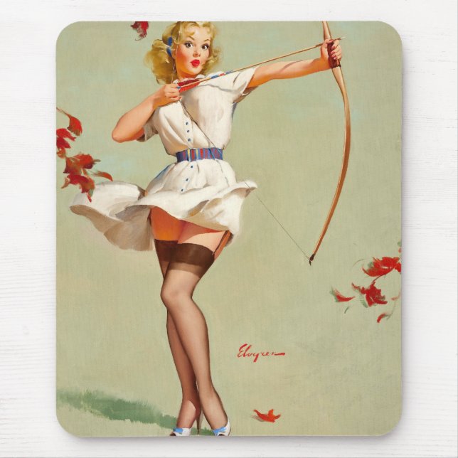 Tapis De Souris Archery Pin-up (Devant)