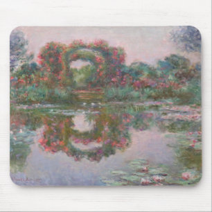 Tapis De Souris Arches à fleurs, Giverny - Claude Monet - c1913.j
