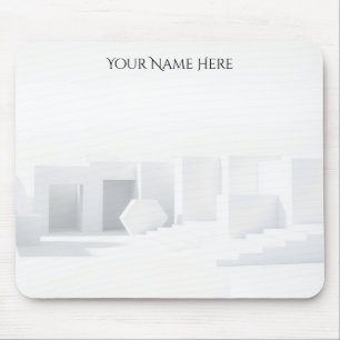 Tapis De Souris Architecture monochromatique blanche