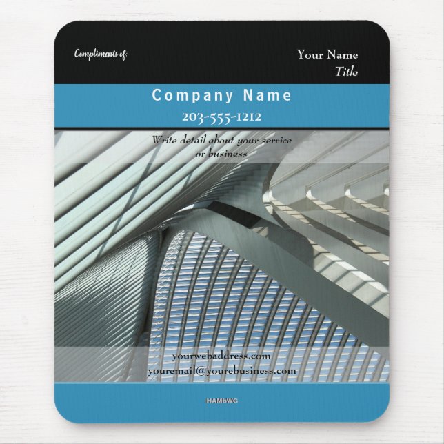 Tapis De Souris Architecture Mousepad promotionnelle HAMbyWG (Devant)