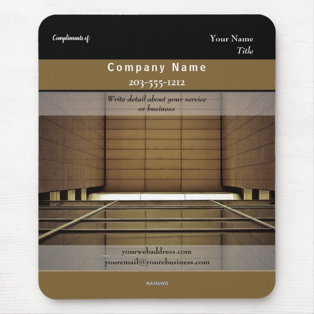 Tapis De Souris Architecture Mousepad promotionnelle HAMbyWG (Devant)