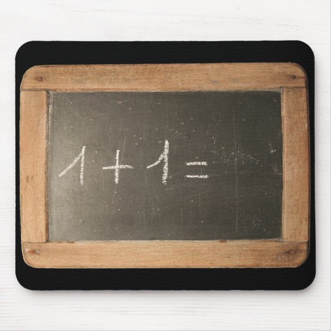 Tapis De Souris Ardoise #04 - Leçons mathématiques (Devant)