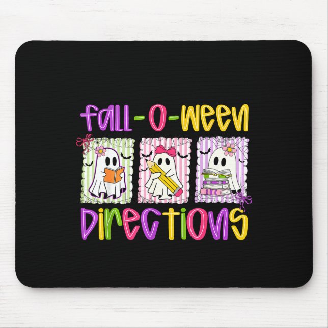 Tapis De Souris Are You Fall-o-ween Directions Funny Teacher Hallo (Devant)