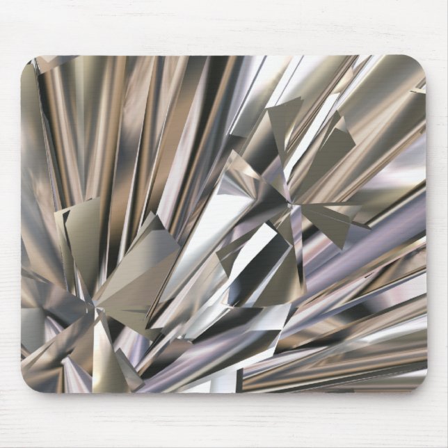 Tapis De Souris argent abstrait (Devant)