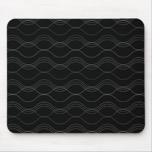 Tapis De Souris Argent, élégant, cool, moderne, simple motif ondul
