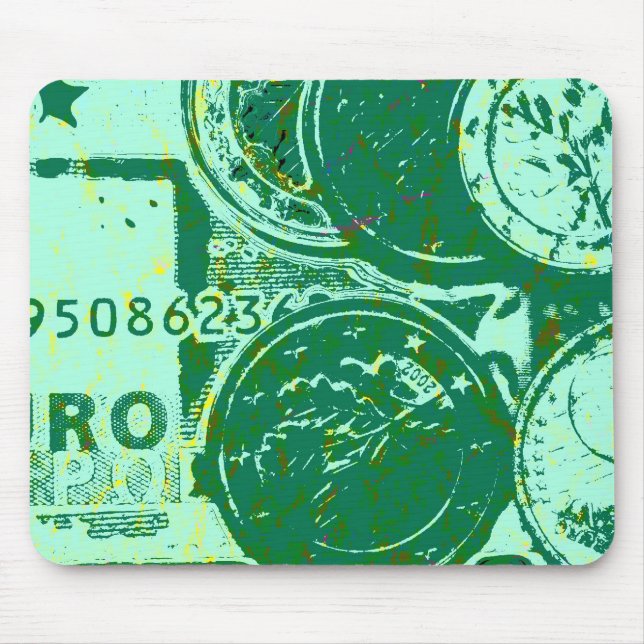 Tapis De Souris Argent vert (Devant)