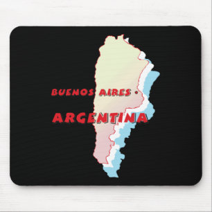 Tapis De Souris Argentina Map