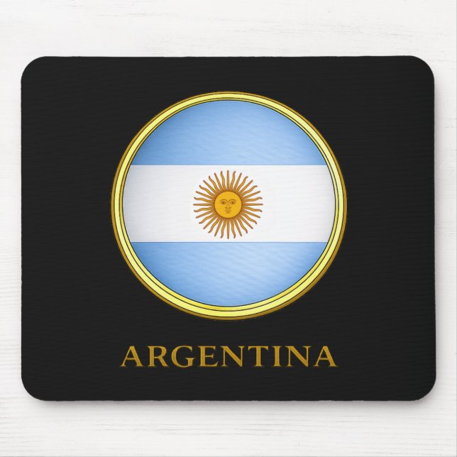 Tapis De Souris Argentine - Drapeau de l'Argentine (Devant)