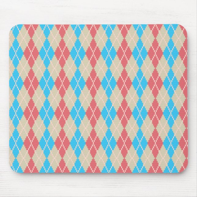 Tapis de souris Argyle à la plage (Devant)