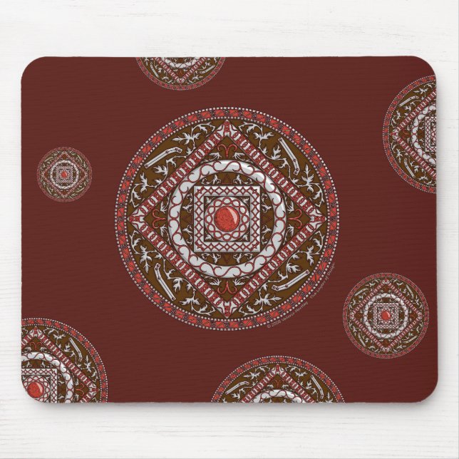 Tapis De Souris Aries Mandala Mousepad (Devant)