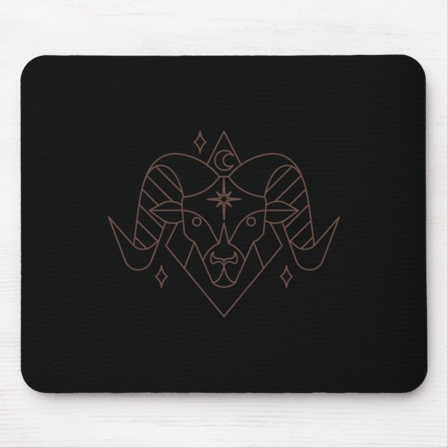 Tapis De Souris Aries Noël Zodiac Horoscope Astrologie (Devant)