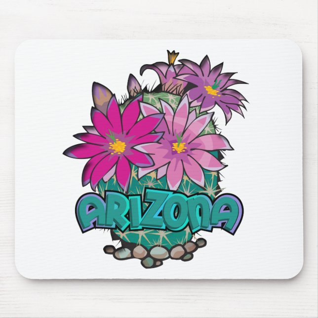 Tapis De Souris Arizona Cactus Blooms (Devant)