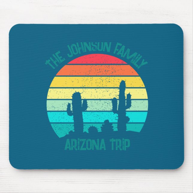 Tapis De Souris Arizona Desert Cactus Sunset Trip Kids  (Devant)