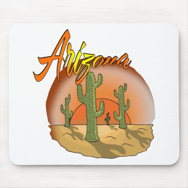 Tapis De Souris ARIZONA Sunset Cactus (Devant)
