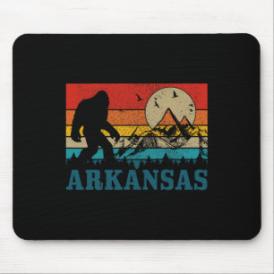 Tapis De Souris Arkansas Bigfoot Montagnes Vintage Randonnée Campi