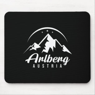 Tapis De Souris Arlberg Autriche Station de ski Ski Snowboard Sou