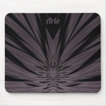 ARLO ~ Motif fractal noir et gris ~