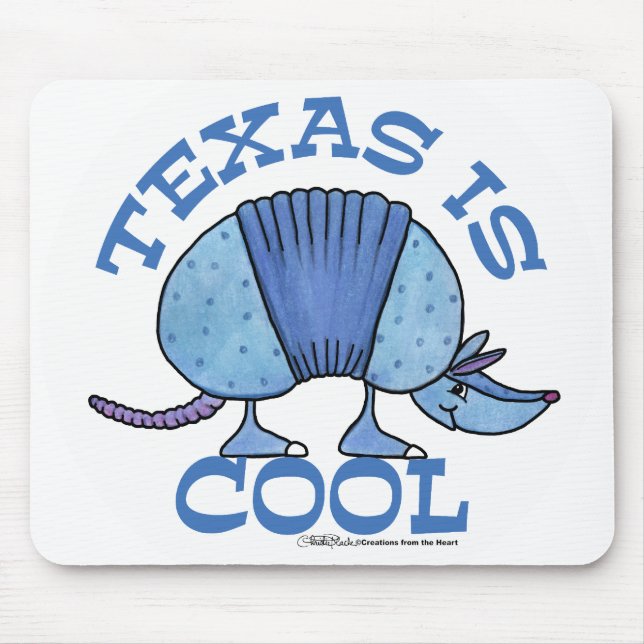 Tapis De Souris Armadillo Blue-Texas est Cool (Devant)
