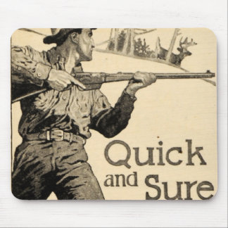 Tapis De Souris Arme à feu vintage Mousepad sûr rapide d'annonce