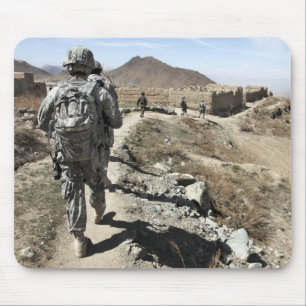 Tapis De Souris Armée nationale afghane et soldats américains