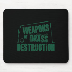 Tapis De Souris Armes de destruction massive drôles clubs de golf