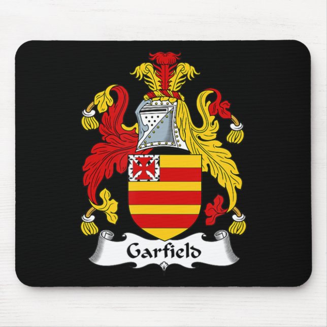 Tapis De Souris Armoiries de Garfield - Blason de Famille  (Devant)