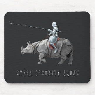 Tapis De Souris Armoiries de l'équipe de sécurité cybernétique bou
