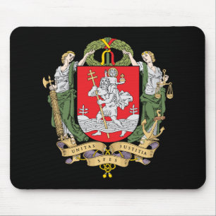 Tapis de souris Armoiries de Vilnius, Lituanie