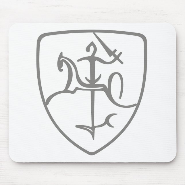 Tapis De Souris Armoiries lituaniennes Vytis Mouse Mat/Pad (Devant)