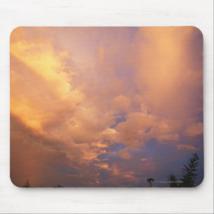 Tapis De Souris Arrangement de Sun derrière des nuages
