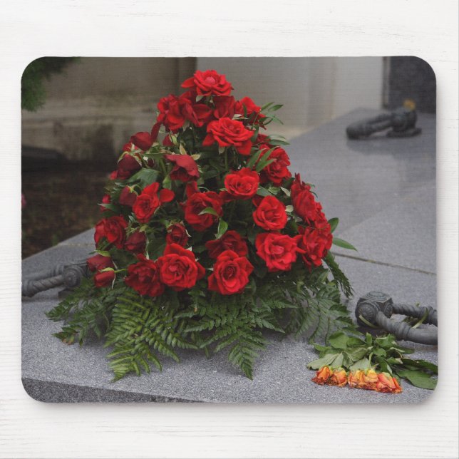Tapis De Souris Arrangement Roses rouges (Devant)