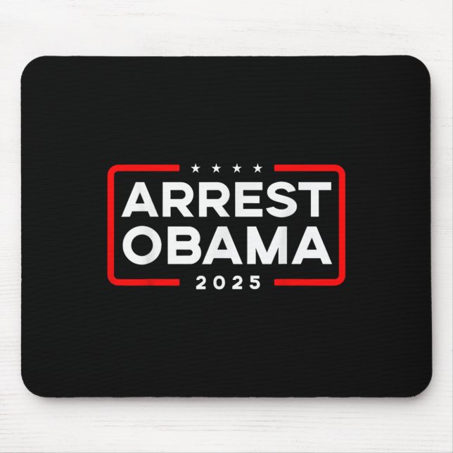 Tapis De Souris Arrêter Obama 2025 (Devant)